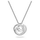 swarovski generation pendant white rhodium plated