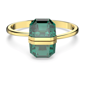 swarovski lucent bangle magnetic green gold tone plated