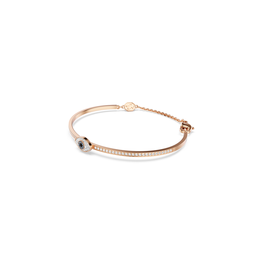 swarovski symbolica bangle  eye  multicolored  rose gold tone plated