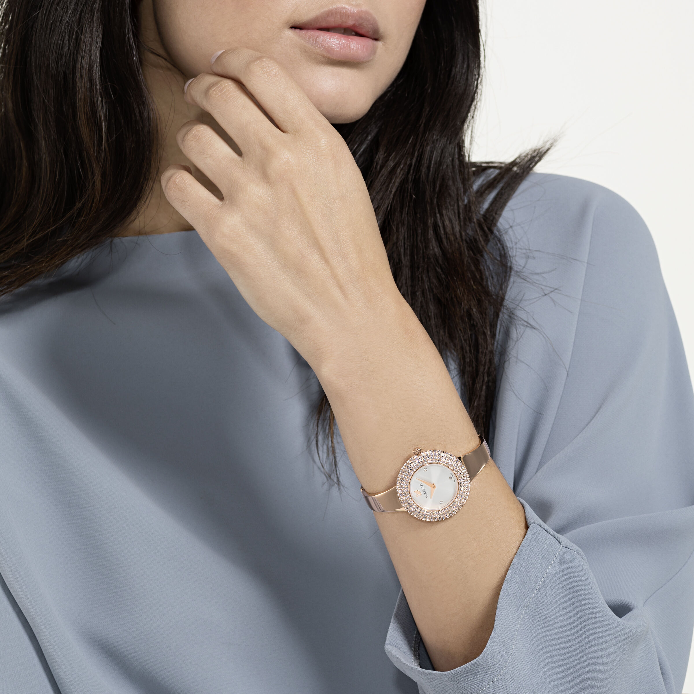 Swarovski watch hot sale rose gold