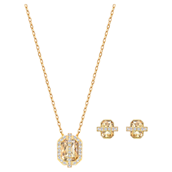 swarovski favor set  gold tone  gold tone plated