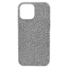 swarovski high smartphone case iphone 13 pro max silver tone