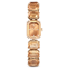 Millenia Watch, Octagon cut bracelet, Brown, Champagne gold-tone finish