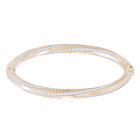 Hilt Bangle, White, Rose Gold Plated
