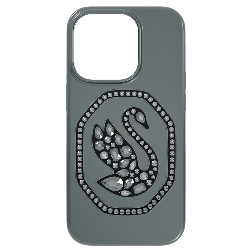 swarovski signum smartphone case  swan  iphone  14 pro  black
