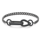 swarovski dextera bracelet pav mixed links black ruthenium plated