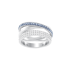 Buy Swarovski Hero Ring Blue Rhodium Plating
