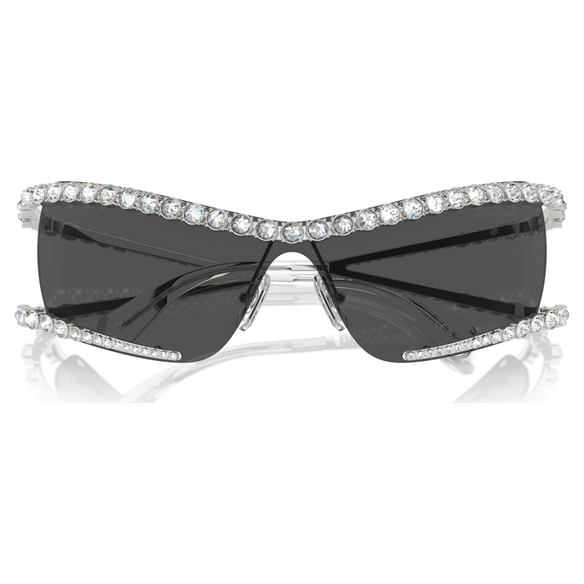 swarovski sunglasses  mask  silver tone