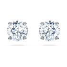 swarovski eternity stud earrings laboratory grown diamonds 2 ct tw 18k white gold