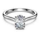 swarovski eternity solitaire ring laboratory grown diamonds 1 ct tw oval cut 18k white gold