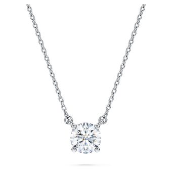 swarovski eternity pendant  laboratory grown diamonds 0 5 ct tw  18k white gold