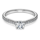 swarovski eternity solitaire ring laboratory grown diamonds 0 7 ct tw 18k white gold