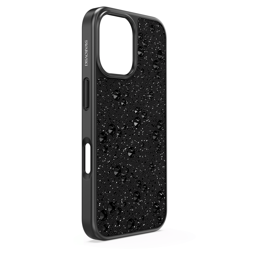 swarovski high smartphone case  scattered design  iphone  16  black