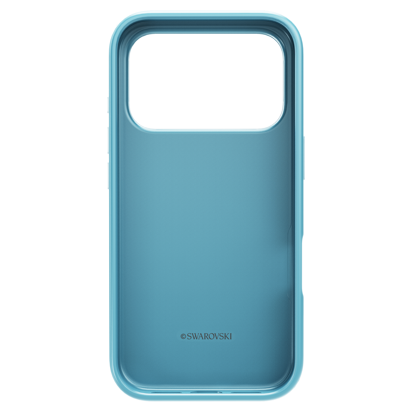 swarovski high smartphone case  crystal effect  iphone  17 pro  blue