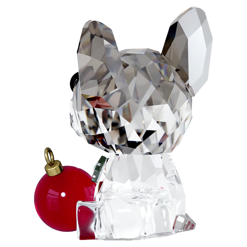 swarovski holiday cheers french bulldog