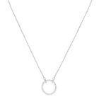 Only Necklace, White, Rhodium plated