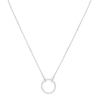 Only Necklace, White, Rhodium plated