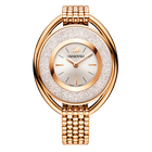 Crystalline Oval Bracelet Watch, Rose Gold Tone