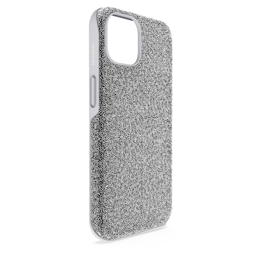 swarovski high smartphone case  iphone  14  silver tone