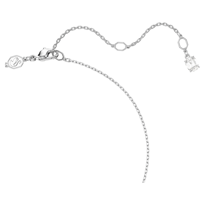 ariana grande x swarovski set  mixed cuts  heart  white  rhodium plated