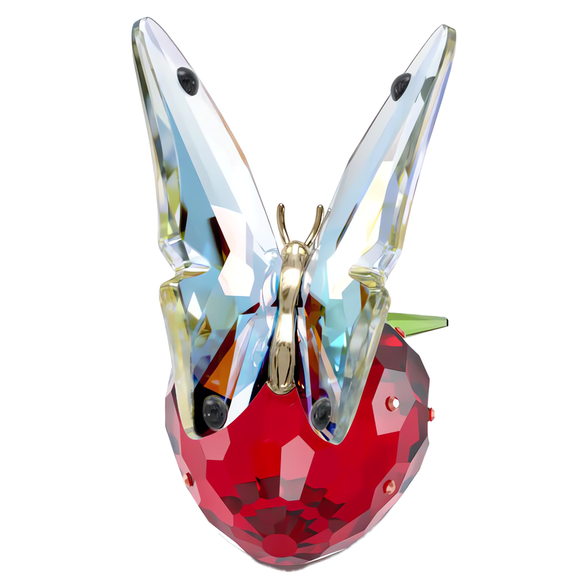 swarovski idyllia butterfly and strawberry