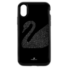 Swan Fabric Smartphone case with integrated Bumper, iPhone® XR, Black