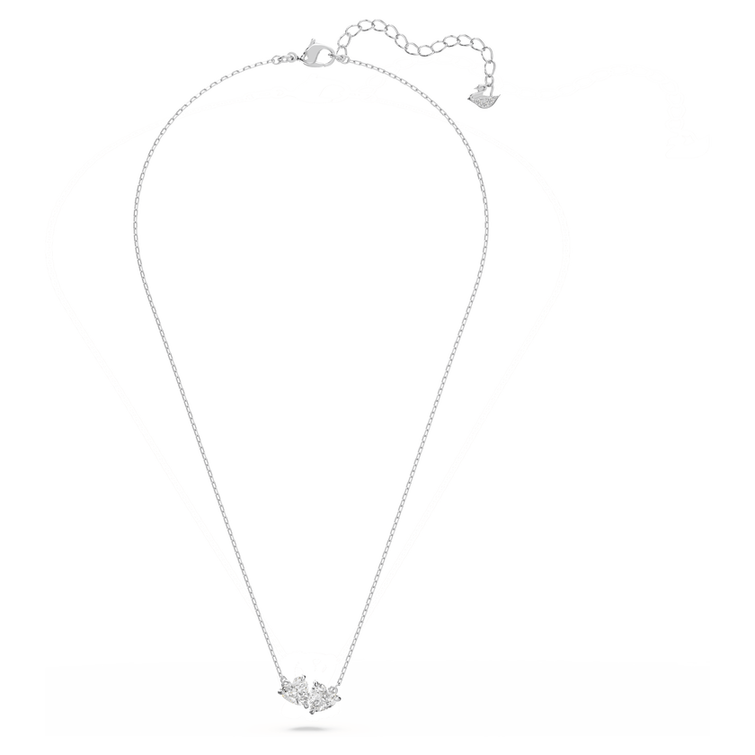 swarovski mesmera necklace  heart  white  rhodium plated