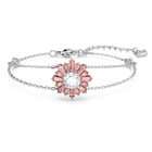 swarovski sunshine bracelet mixed cuts sun pink rhodium plated