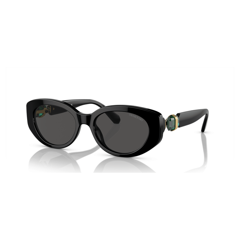 swarovski sunglasses  cat eye shape  sk6002  black