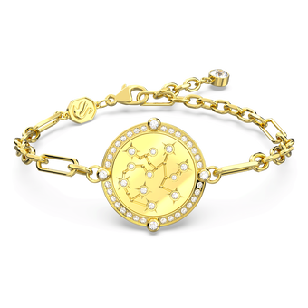 swarovski zodiac bracelet  sagittarius  gold tone  gold tone plated