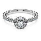 swarovski eternity halo solitaire ring laboratory grown diamonds 0 45 ct tw sterling silver