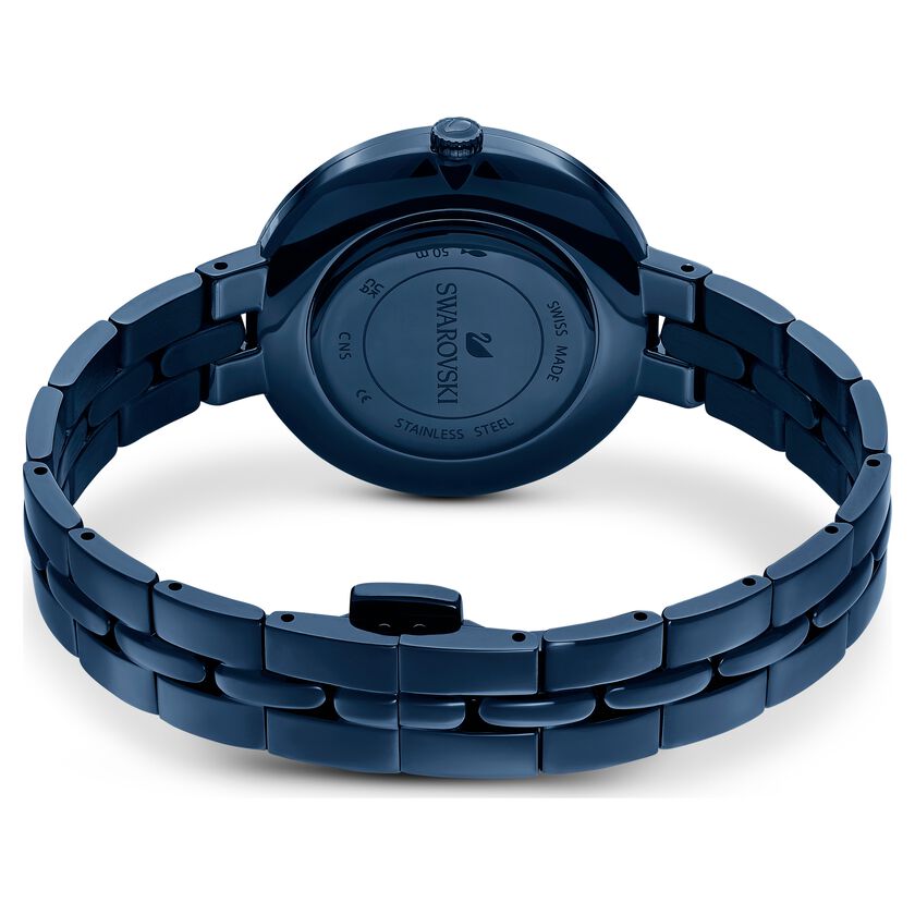 Cosmopolitan watch, Metal bracelet, Blue, Blue finish