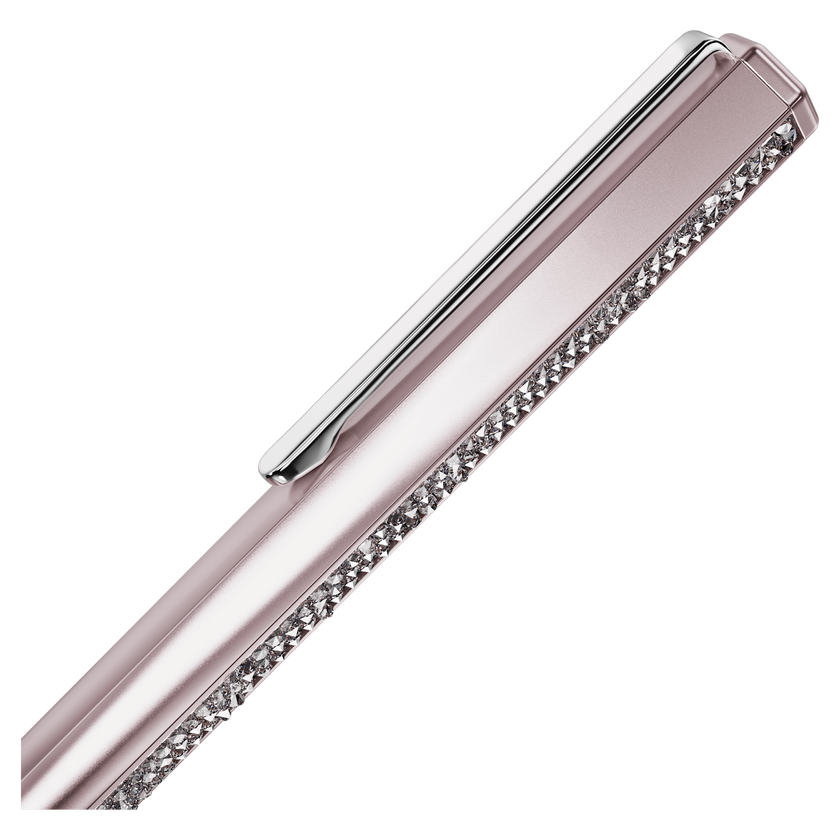swarovski crystal shimmer ballpoint pen  pink lacquered  rose gold tone finish