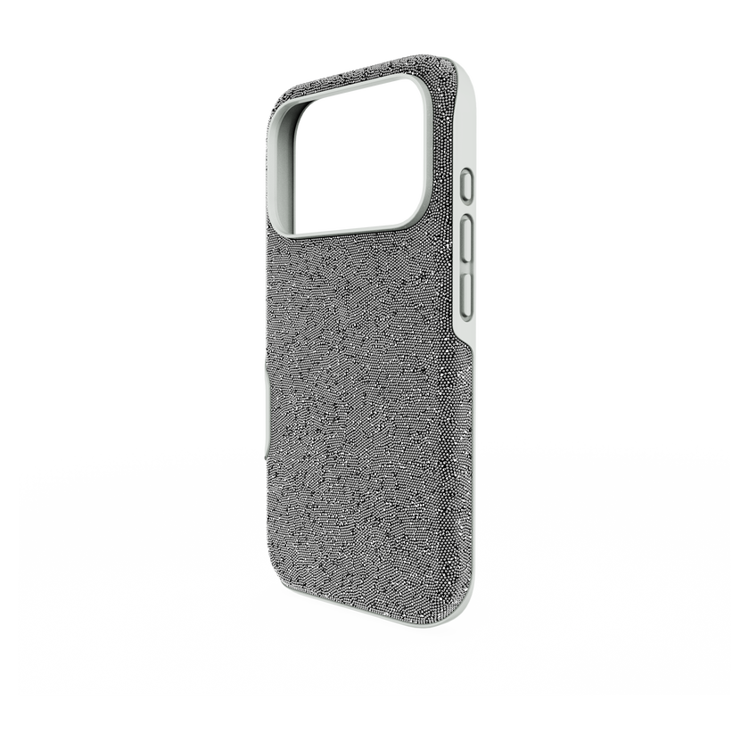 swarovski high smartphone case  iphone  17 pro  silver tone