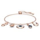 swarovski symbolic bracelet multi colored rose gold tone plated