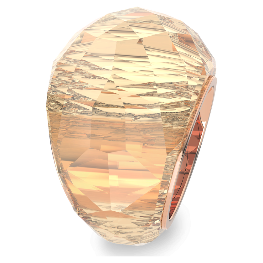 swarovski nirvana ring  pink  rose gold tone pvd