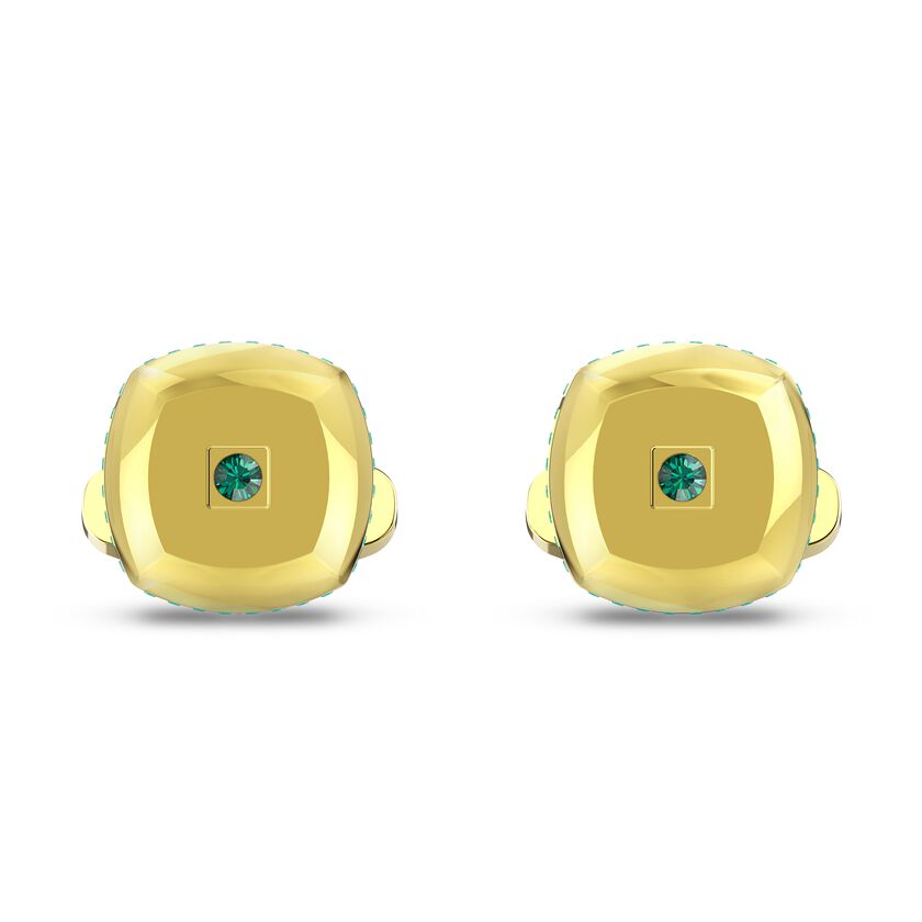 Theo Earth Element Cufflinks, Green, Gold-tone plated