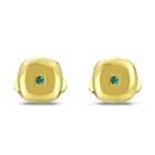Theo Earth Element Cufflinks, Green, Gold-tone plated