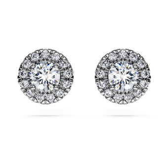 swarovski eternity stud earrings laboratory grown diamonds 0 75 ct tw 18k white gold