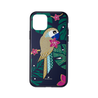 Tropical Parrot Smartphone Case with Bumper, iPhone® 11 Pro, Dark multi-colored