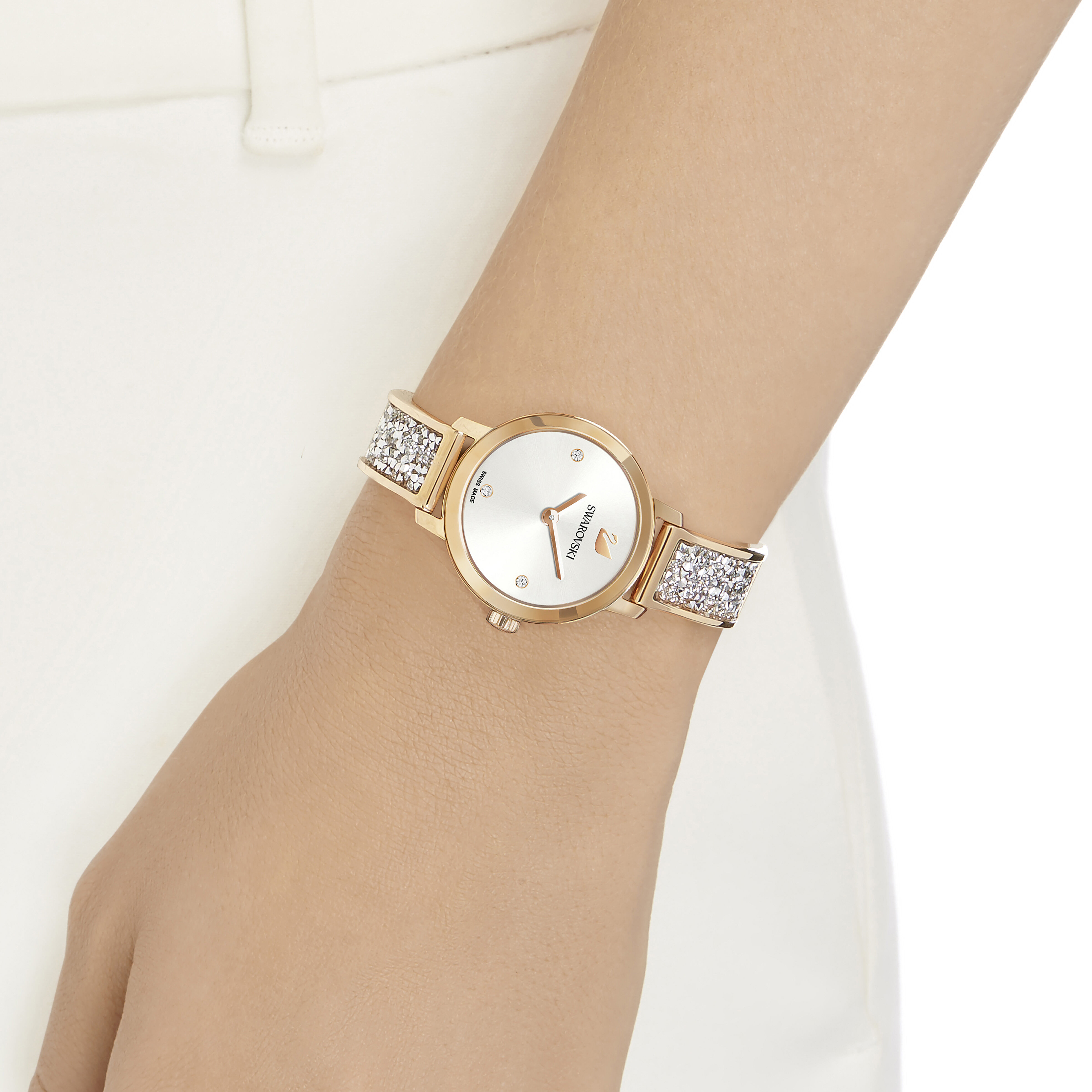Swarovski watch rose hotsell gold