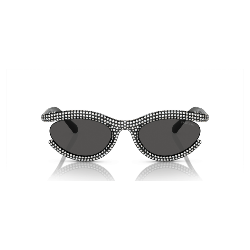 swarovski sunglasses  oval shape  sk6006  black