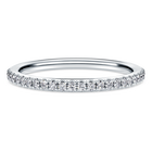 swarovski eternity band ring  laboratory grown diamonds 0 2 ct tw  18k white gold