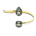 Numina bangle, Gray, Gold-tone plated