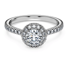 swarovski eternity halo solitaire ring laboratory grown diamonds 0 8 ct tw 18k white gold
