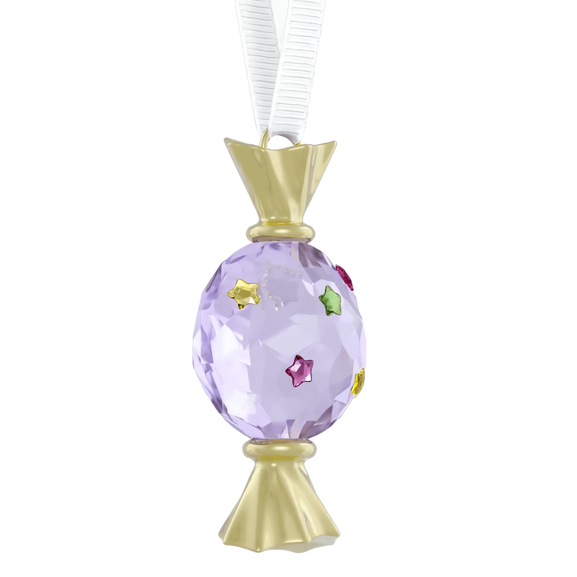 swarovski holiday cheers dulcis candy ornament  violet