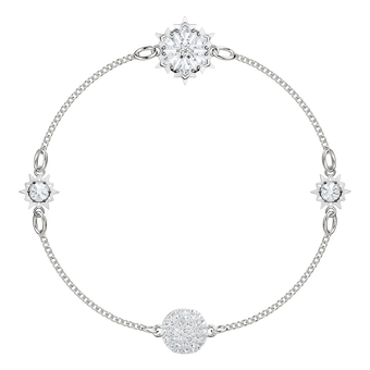 swarovski remix collection snowflake white rhodium plating