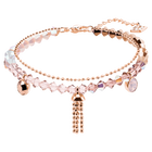 Ocean View Bracelet, Multi-colored, Rose gold plating