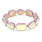 swarovski orbita bracelet reversible mixed cut crystals multicolored rhodium plated