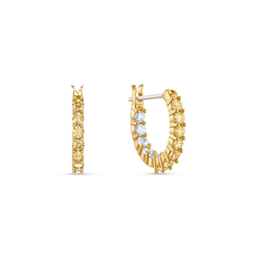 Vittore Hoop Pierced Earrings, Gold tone, Gold-tone plated